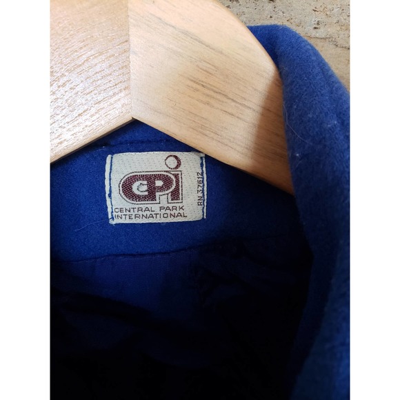 VTG Blue Wool Coat Small/Medium - Picture 3 of 6